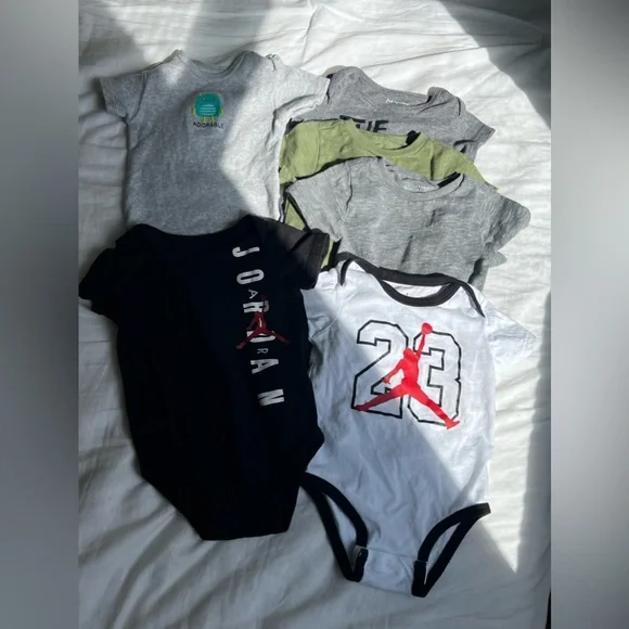Jordan Baby One Piece Bodysuits Set Of 8 | 3-6M - Picture 2 of 12